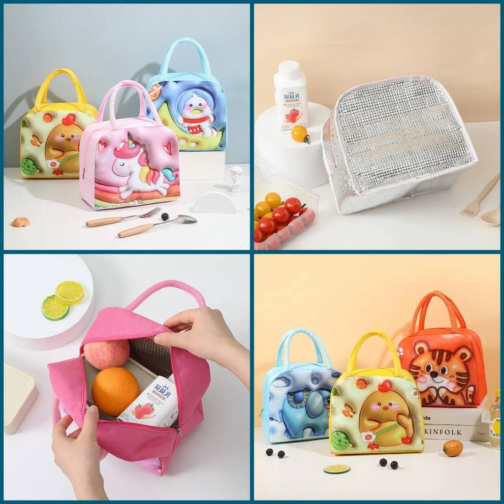 High Quality 3D Cartoon Lunch Bag For Kids
