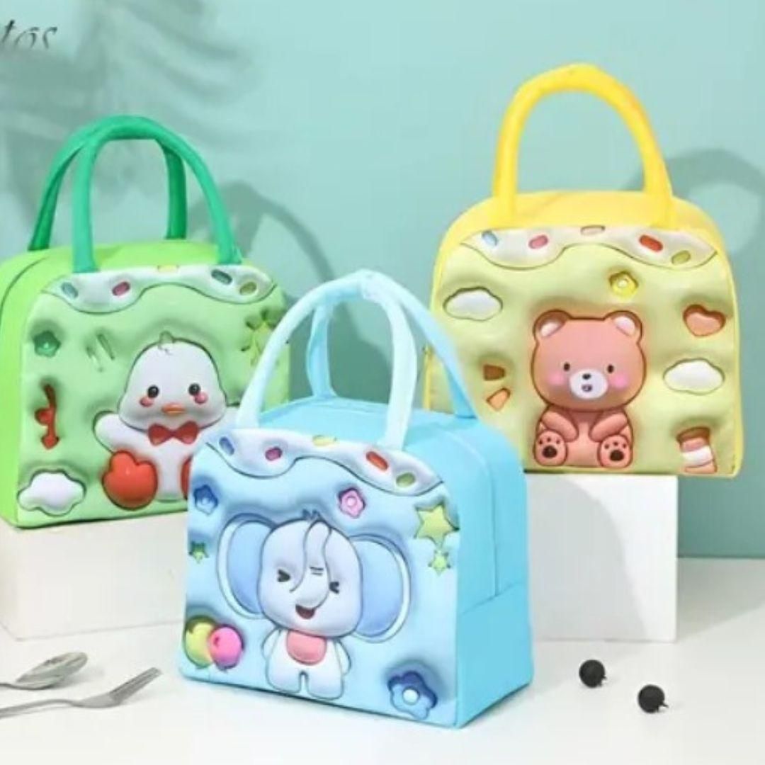 High Quality 3D Cartoon Lunch Bag For Kids